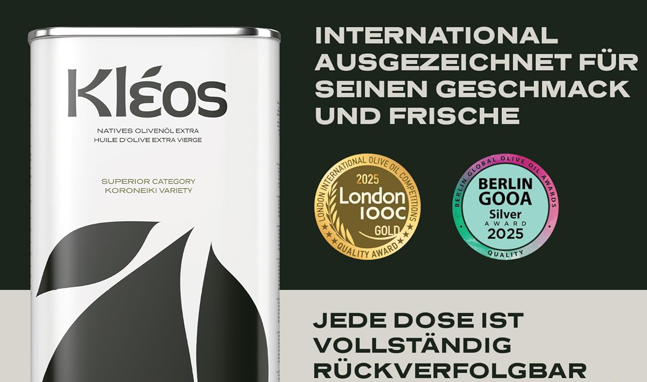 Kleos Extra Natives Olivenöl 5 Liter